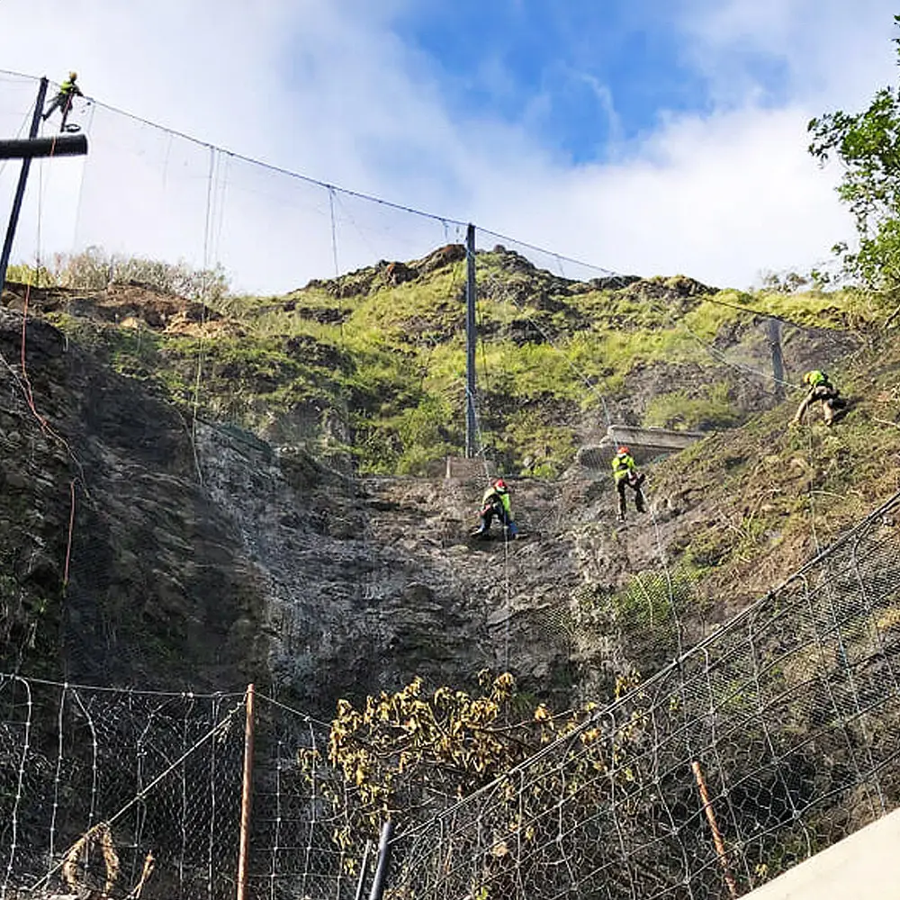 Rockwall Fences Impact Barriers Hawaii Prometheus